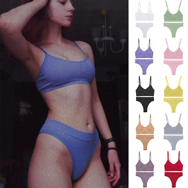 Cotton Bra Everyday - Ensemble de soutien-gorge et sous-vêtements extensibles
