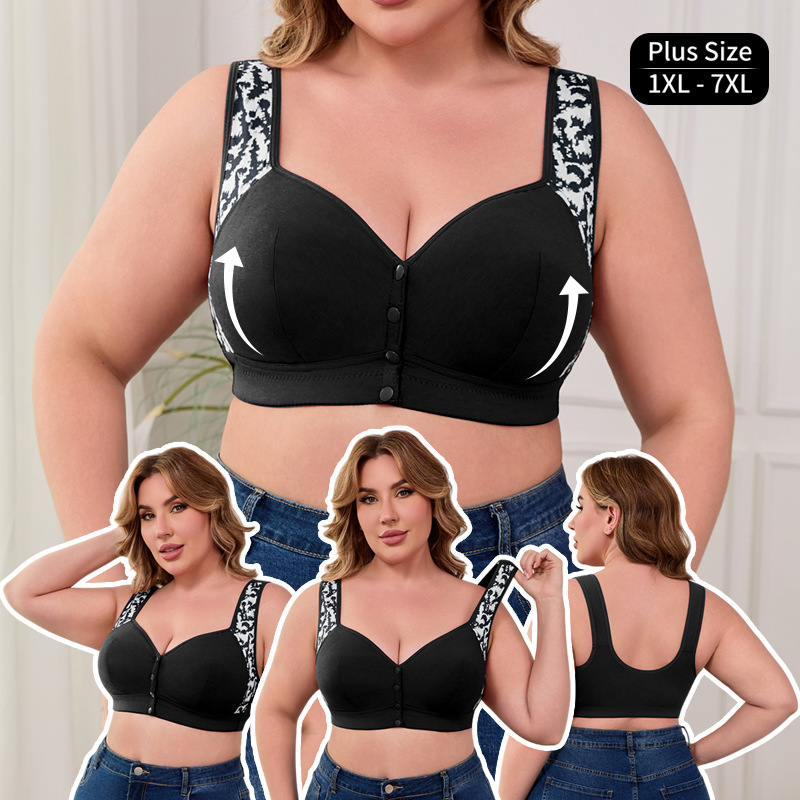 Full Coverage Bra - Soutien-gorge à boucle avant grande taille