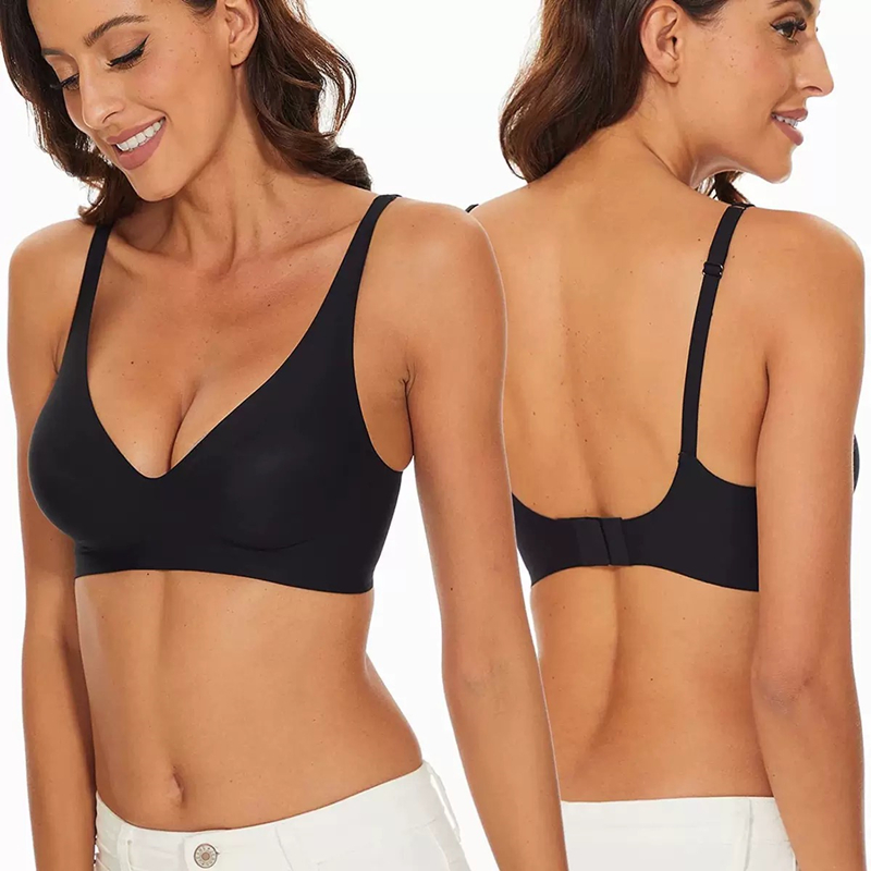 Soutien-gorge sexy sans coutur - Plunge Bra Push Up avis et prix