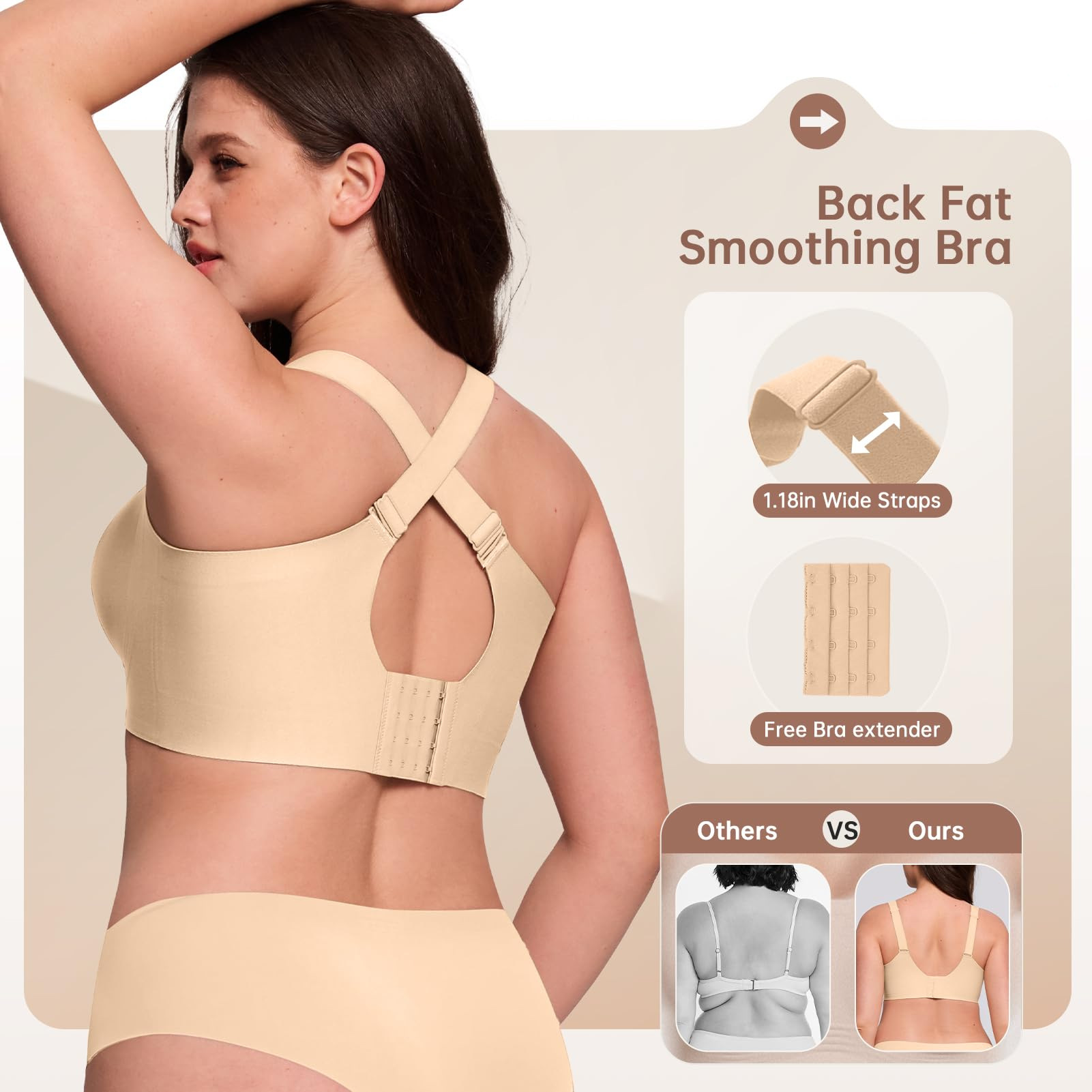 Soutien-gorge sans fil grande  - Full Coverage Bra avis et prix