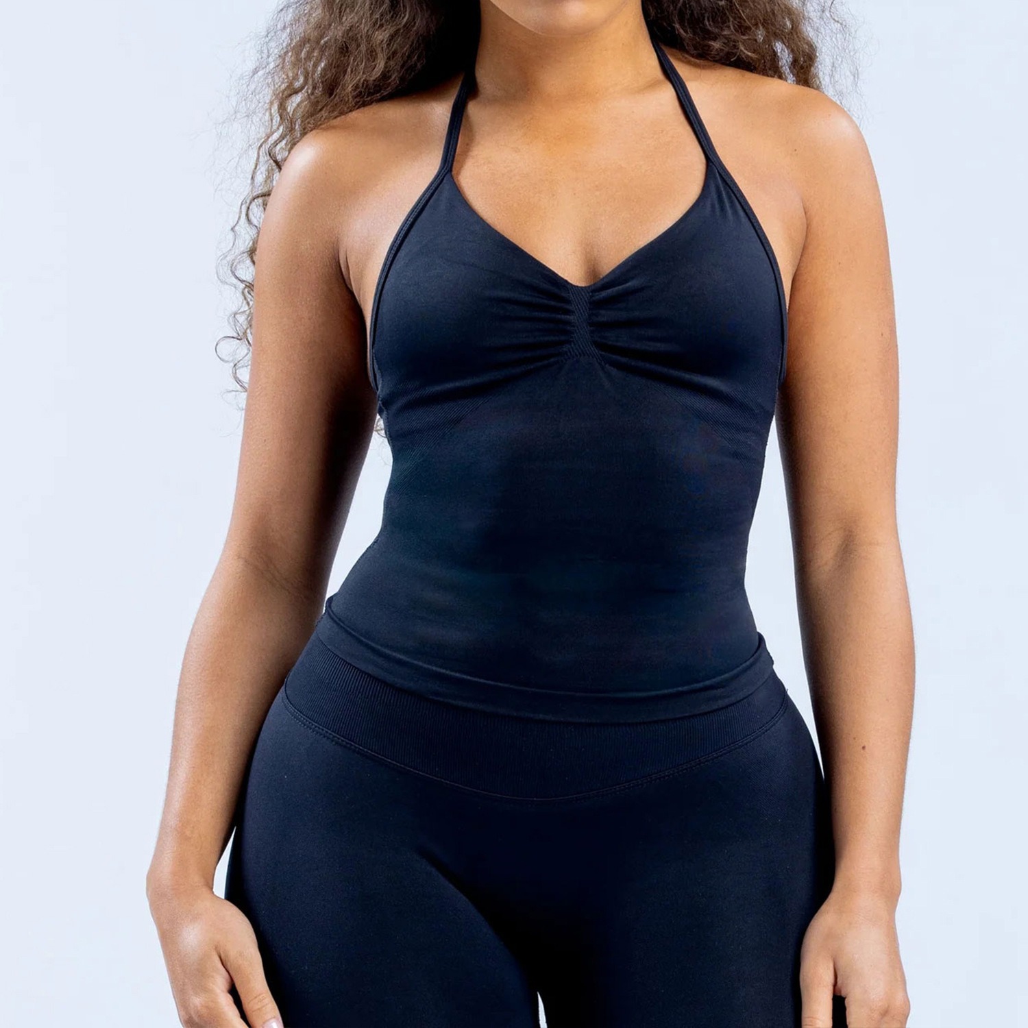 Débardeur de yoga à col halter - T Shirt Bra Seamless avis et prix