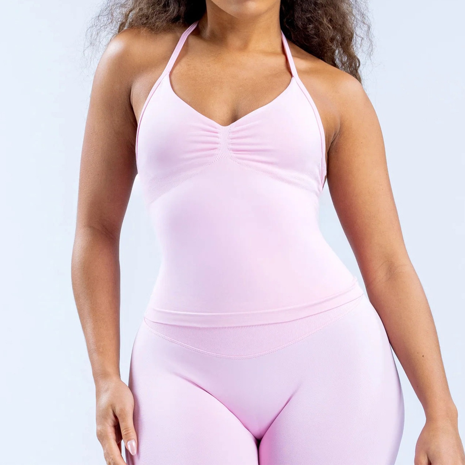 Débardeur de yoga à col halter - T Shirt Bra Seamless avis et prix