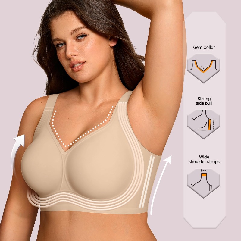 Soutien-gorge sans fil en gelé - Plunge Bra Push Up avis et prix
